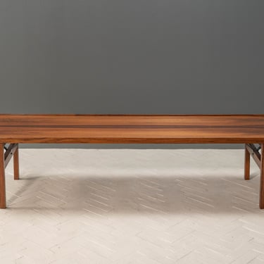 Long Danish Rosewood Bench