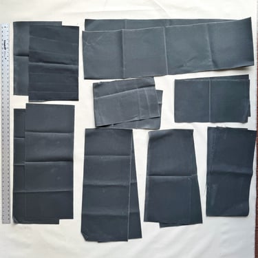 Waxed Canvas Scrap: Grey (Lot 12)