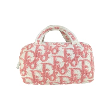 Dior Pink Monogram Terrycloth Bag