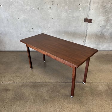 Mid Century Walnut Desk / Console Table C. 1960