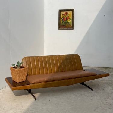 1960s Home Crest  Long Sofa with Side Tables