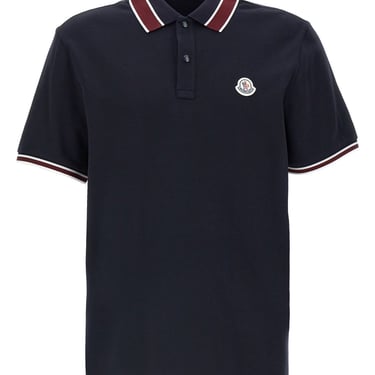 Moncler Men Logo Patch Polo Shirt