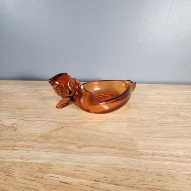 Vintage Duck Cigar Glass Ashtray 