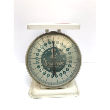 Vintage Baby Scale -- Baby Scale -- Baby Scale Vintage -- Nursery Decor -- Nursery -- Sani Babe Nurse Scale -- Vintage Nursery Scale 