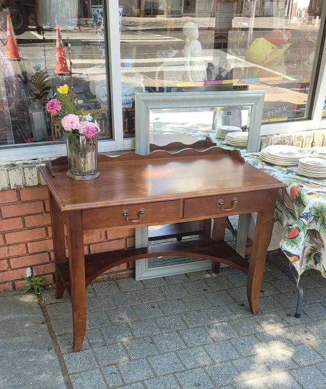 Two Drawer Desk by Lane. 42x22x30" tall.