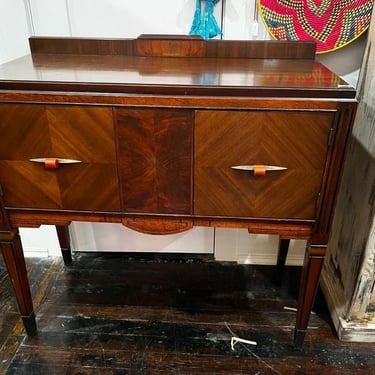 What a lovely piece! Art deco cabinet. 15.5” x 36” x 35.5” 