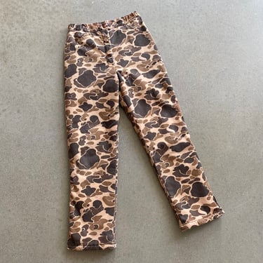 Vintage Camo Pants / Vintage Hunting Pants / Quilted Camouflage Pants / Vintage Outdoor Winter Pants SMALL 