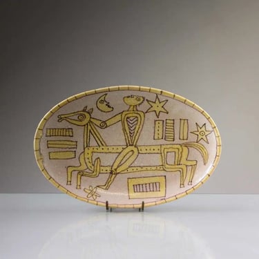 Italian Stoneware Art Centerpiece by Guido Gambone