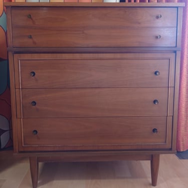 Drexel Campaign Highboy Dresser Chest of Drawers 