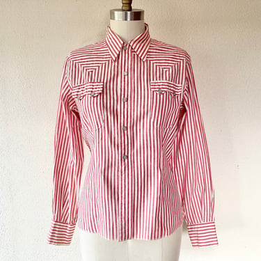 1950s California Ranchwear striped western shirt 