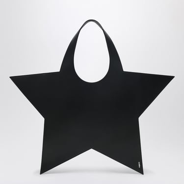 Coperni Star Black Leather Tote Bag Women