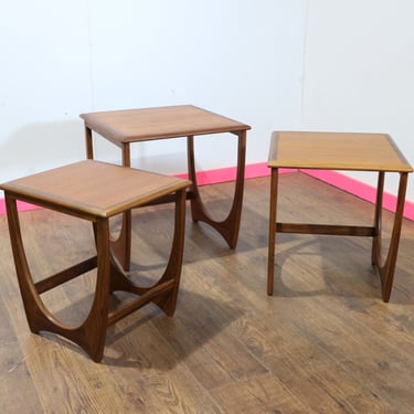 Mid Centuy Teak Nesting tables By VB Wilkins for G Plan Danish Style Mid Century Modern Danish Style Vintage 