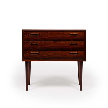 Vintage Danish Mid-Century Rosewood 3-Drawer Chest 