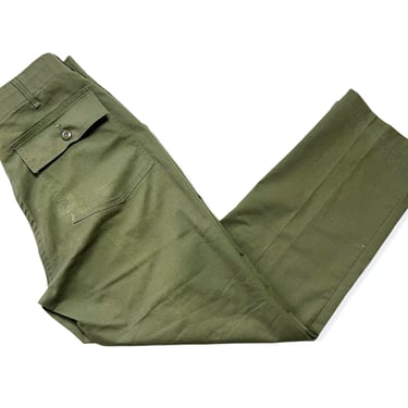 Vintage US Army OG-507 Field Trousers / Pants ~ measure 32 x 30.25 ~ Post Vietnam War ~ 32 Waist 
