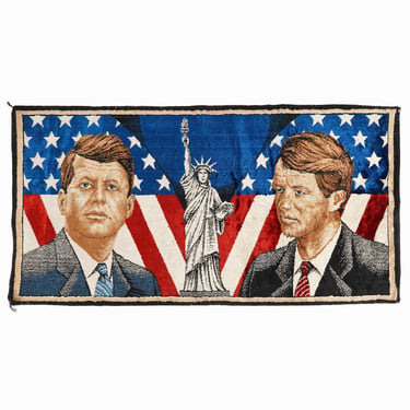 John & Bobby Kennedy Tapestry Wall Hanging 
