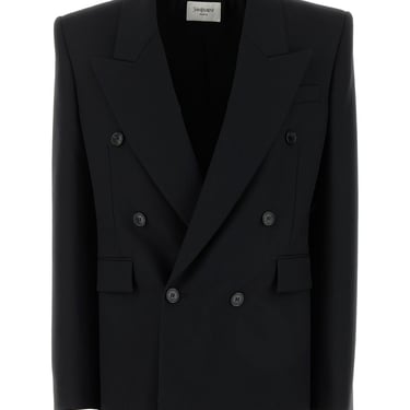 Saint Laurent Women Black Wool Blazer