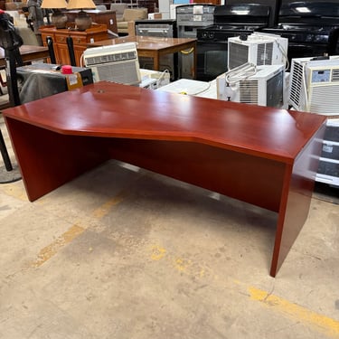Cherry Stained Executive L-Shaped Corner Desk