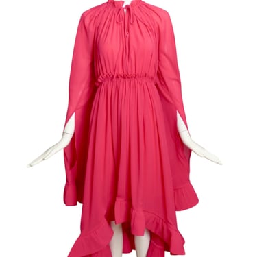 LE ROUGE- NWT Fuchsia Cape Sleeve Dress, Size 6