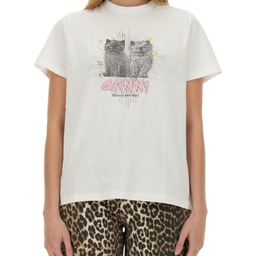 Ganni Women T-Shirt With Print