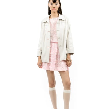 Anna Sui Faux Suede Coat - Cream