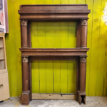 Fireplace Mantel with Columns and Capitals