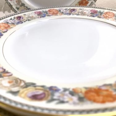 1927 Thomas Bavaria Floral Rimmed 7.5 Plates | Sold Individually | Antique Dishes 