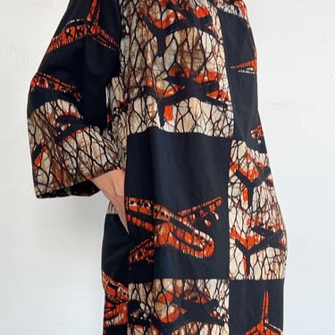 Batik Airplanes Midi Dress (M/L)