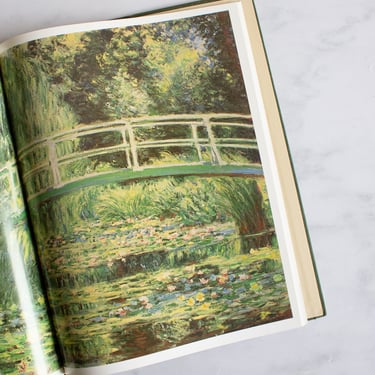 vintage art book "paintings in soviet museums" by claude monet