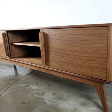 The "Ace" is a mid century modern TV console, record player pull out 