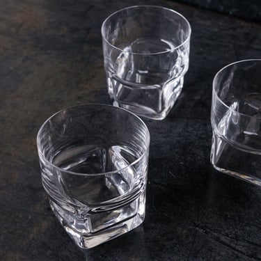 Trio of Crystal Bar Glasses