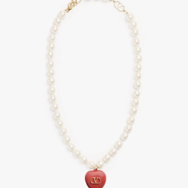 Valentino Garavani Women Valentino Garavani White Necklaces