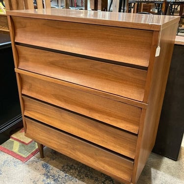 Laminate top mid century chest 36.25” x 18” x 44.5” Call 202-232-8171 to purchase