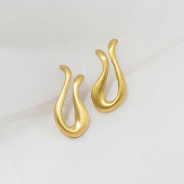 Yuun Sappho Earrings - Brass