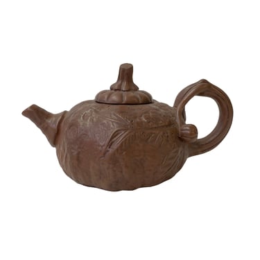 Chinese Handmade Yixing Zisha Clay Teapot With Pumpkin Accent ws2845E 