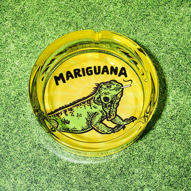 Mariguana Glass Ashtray