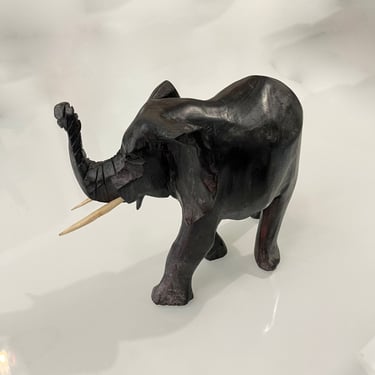 Large Hand Carved Elephant Kenya 1985 
