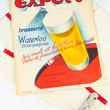 Antique Belgian Beer Poster