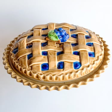 Vintage Blueberry Pie Dish