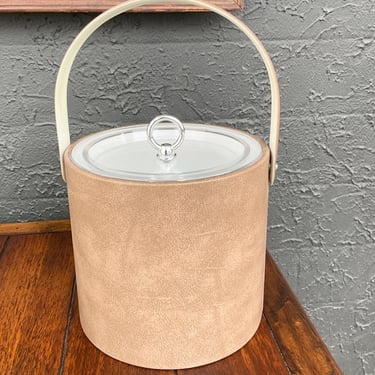 George Briard Tan Vinyl Ice Bucket