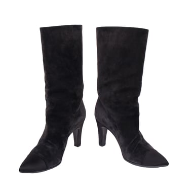 Chanel Suede Cap Toe Boots*