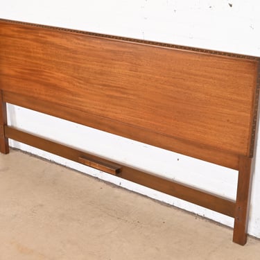 Frank Lloyd Wright Taliesin Mahogany King Headboard, 1950s