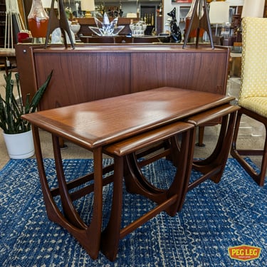 Teak coffee table with nesting tables from the Astro collection for G-Plan