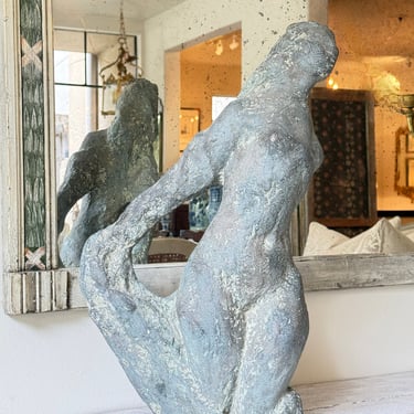Cast Iron Mermaid Sculpture