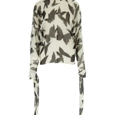 Saint Laurent Women Printed Jacquard Blouse