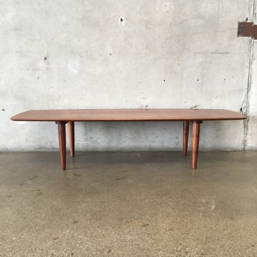 Mid Century Modern Solid Walnut Coffee Table by Ace Hi