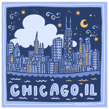 Chicago Print 8.5x8.5