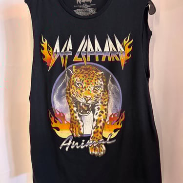 Def Leppard Animal Black Tank Shirt