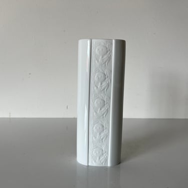 Vintage Rosenthal Studio-Linie Vase by Björn Wiinblad - White Bisque Porcelain Vase 