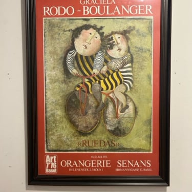 Framed Poster &quot;Ruedas&quot; by Graciela Rodo Boulanger