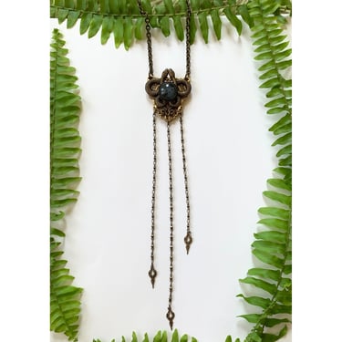 Labradorite Moon Serpants Necklace